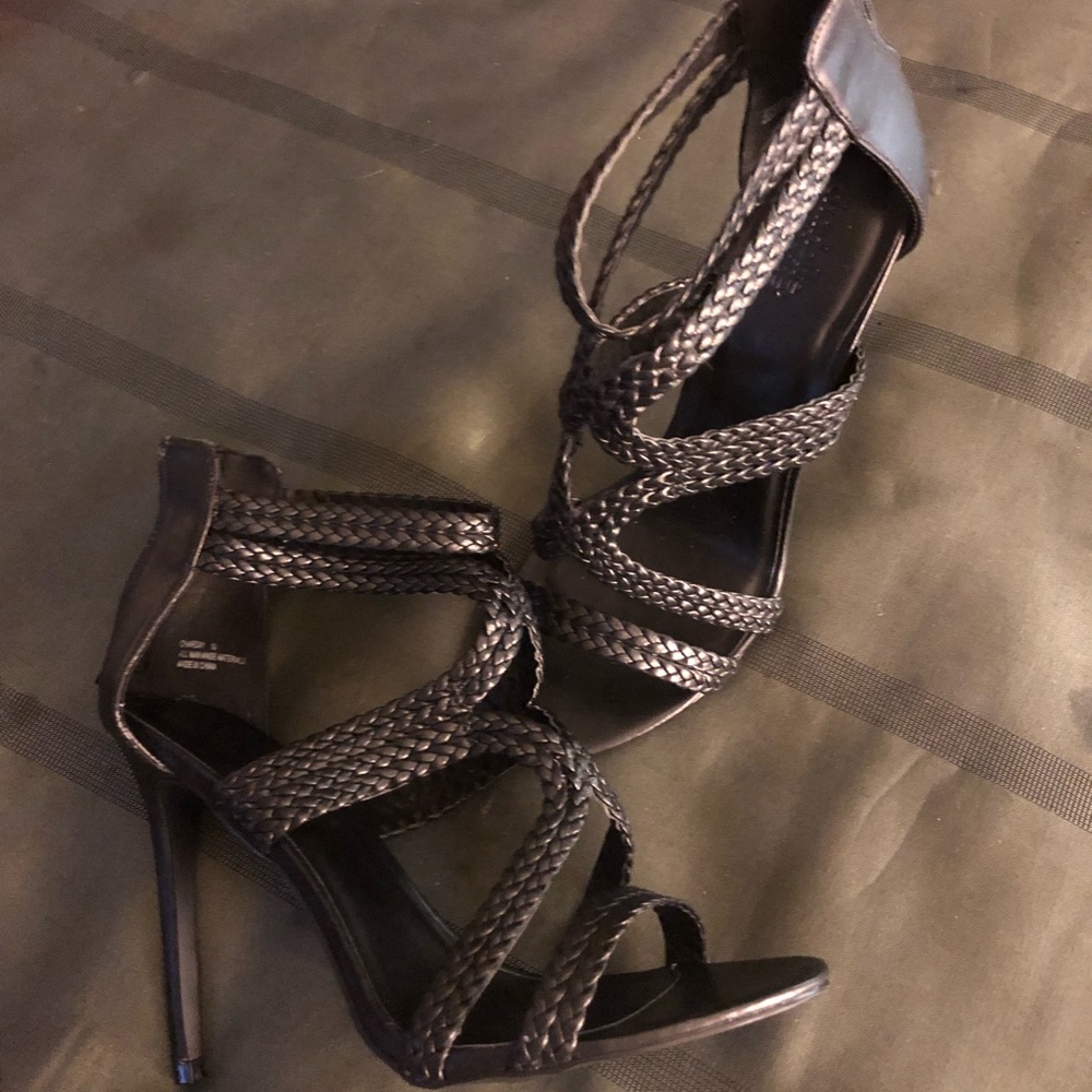 Black size 10 Braided heels